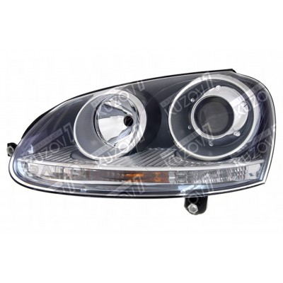 Передняя фара (левая) Xenon, DEPO для Volkswagen GOLF 5 2003-2009 - фото